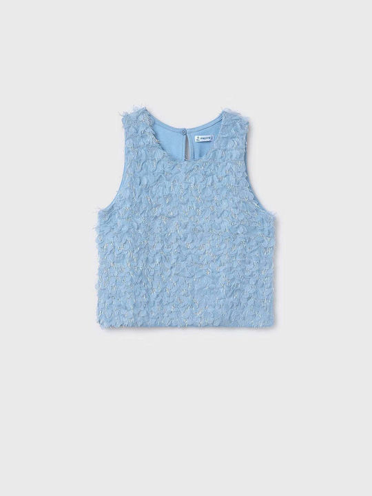 Mayoral Kids' Shirt Sleeveless Sky Blue