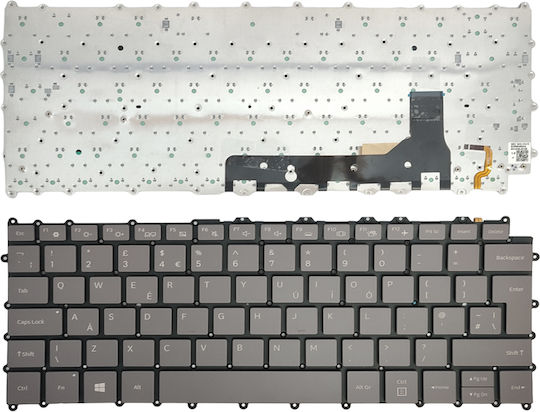 Laptop Keyboard Samsung Galaxy Book S Np767xcm K01us K02us Uk Grey Backlit Oem Code 40866uknofrbl