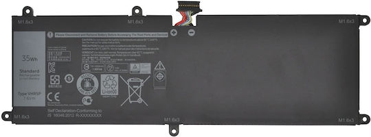 Laptop Battery Vhr5p Dell Latitude 11 5175 Tablet Xrhwg 0xrhwg Rhf3v 7.6v 35wh 4375mah Oem Code 1-bat0291