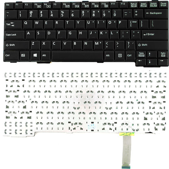 Laptop Keyboard Fujitsu Lifebook A552 A561 E741 E751 S561 S751 S760 S761 S762 S781 S792 US Black