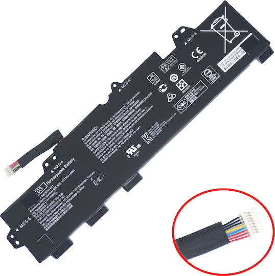 Батерия за лаптоп за HP EliteBook 755 G5 850 G5 850 G6 ZBook 15u G5 15u G6 933322-855 Genhp-ba0019 Tt03xl 933322-006 Tt03056xl-pl 11.55v 56wh 4850mah гъвкав кабел 8 пина код 1-bat0532