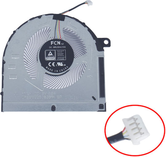 Laptop CPU Cooling Fan Lenovo Ideapad Gaming 3-15ach Dfs5m325063b1h Fnlx 4pin Code 81189