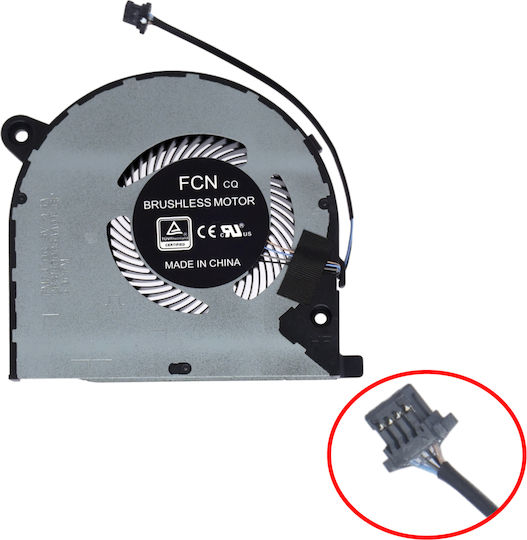 Laptop CPU Cooling Fan Dell Vostro 7500 7501 15 7500 V7500 Dfs150705af0t Dfs150005aa0t Fmf3 023.100js.0021 0kgh4r Kgh4r Pb7008s05hn2 4pin Code 81132