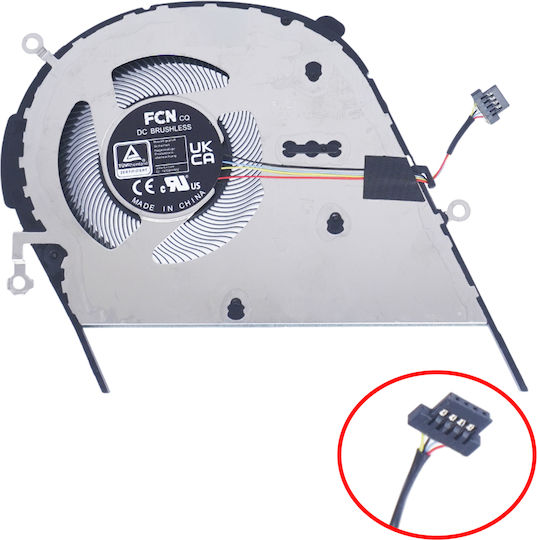 Laptop CPU Cooling Fan Asus Vivobook A413 S433 S433ia S433fa S433fl S433eq S433jq Ns85c45-20c18 Ns85c45-19j09 13nb0q00p01121 13nb0pz0m01021 Bapa1005r5hy001 4pin Code 81137