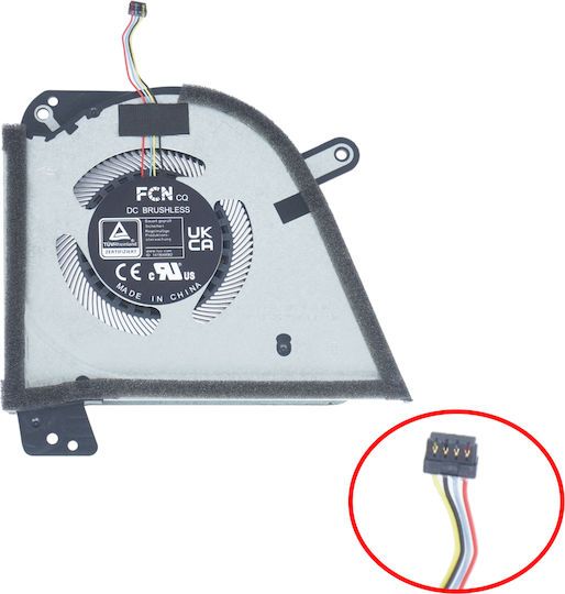 Ανεμιστηράκι Laptop Gpu Cooling Fan Asus Rog Zephyrus M15 M16 Ga503 Gu603 Series Fp90 Dfsck221151812 13nr08r0t03111 6033b0113501 A01 4pin Κωδ.81113