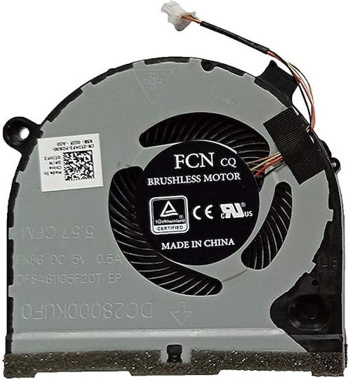 Laptop CPU Cooling Fan Dell Inspiron G5 15 5587 G3 G3 3771 3579 3779 Series P/N CN-0TJHF2 DC28000KUF0 4 Pin Code 80624