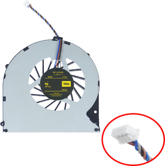 Laptop CPU Cooling Fan for Toshiba Satellite P870-004 P870-11j P870-11k P870-303 P870-308 V000280270 V000280260 Ksb06105hb-bk41 4pin Code 81035