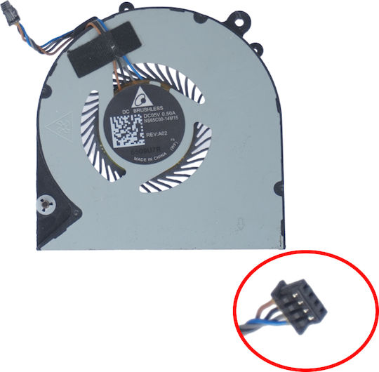 Ανεμιστηράκι Laptop Cpu Cooling Fan Hp Elitebook 820 G3 720 725 G3 G4 821691-001 Fgat Dfs150305060t Ns65c00-14m15 4pin Κωδ.81047