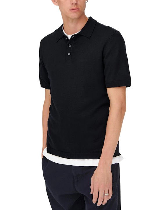 Only & Sons Polo Bluse BLACK