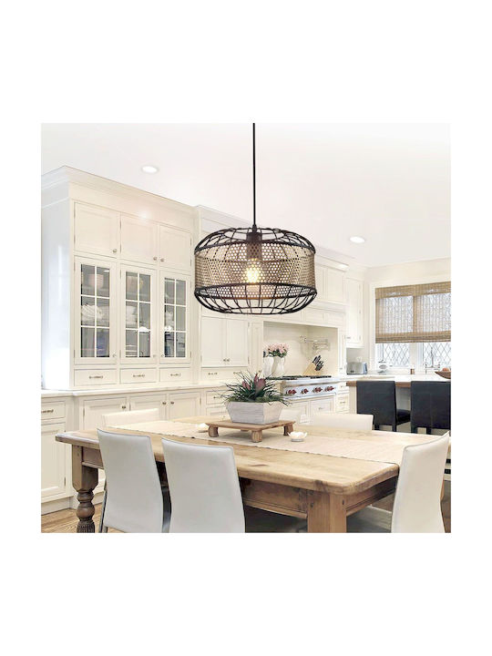 Vivalux Pendant Light Black with Socket E27 40cm