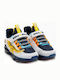 Kinder Sneakers mit Klettverschluss & Lichtern Weiß
