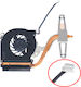 Laptop CPU Cooling Fan Compaq NC2400 Notebook PC RG529UC RR982UC RR982UCR EJ969PA EN178UT MCF-C18AM05 412756-001 4pin Code 81043