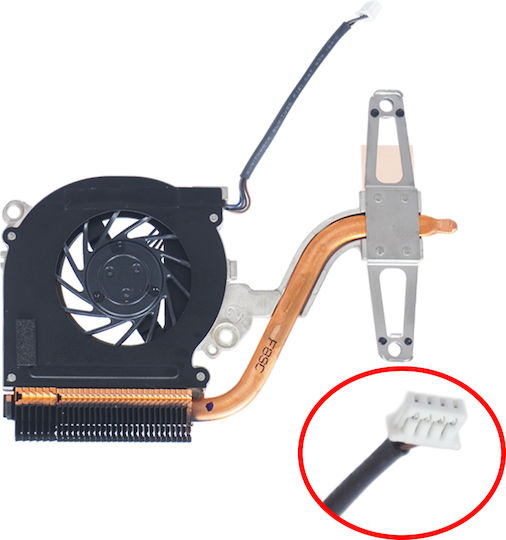 Laptop CPU Cooling Fan Compaq NC2400 Notebook PC RG529UC RR982UC RR982UCR EJ969PA EN178UT MCF-C18AM05 412756-001 4pin Code 81043