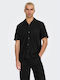 Kurzärmlig Hemd Black