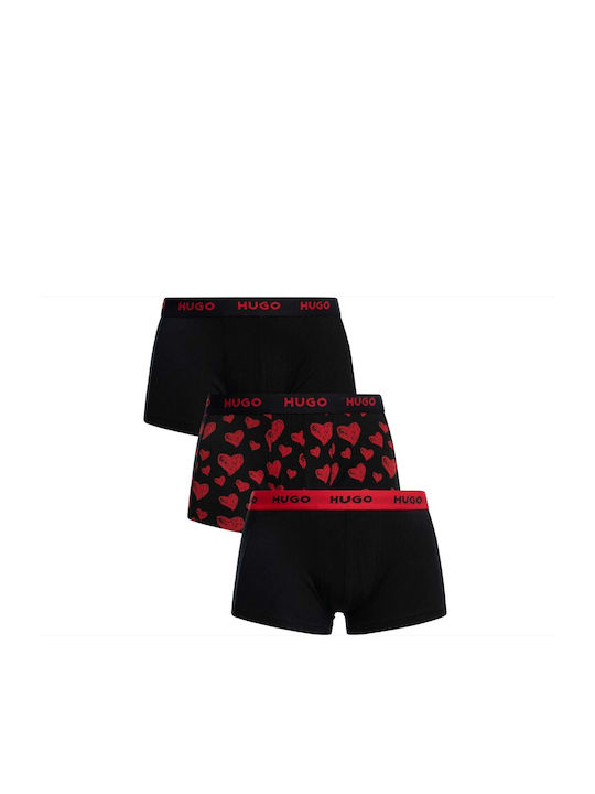 Herren Boxershorts BLACK-ROCK mit Mustern 3Packung