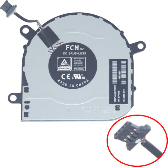 Ανεμιστηράκι Laptop Gpu Cooling Fan Hp Envy X360 15m-eu 15m-es 15t-es 15z-eu 15-eu M45466-001 Fna5 Dfs5k12114262c Eg50040s1-1c400-s9a Eg50040s1-1c410-s9a Tpn-w149 Tpn-w150 4pin Κωδ.81109