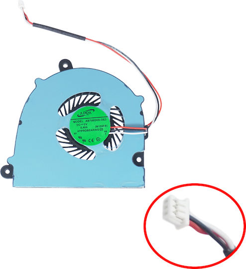 Ανεμιστηράκι Laptop Cpu Cooling Clevo I7 6-31-b41ms-104 W110 W110er W150 W150hr W170 Adda Ab7505hx-ge3 3pin Oem Κωδ 80517