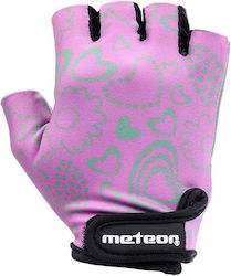 Meteor Flower Kids Half Finger Cycling Gloves Purple Meteor Flower Kids Half Finger Cycling Gloves Purple