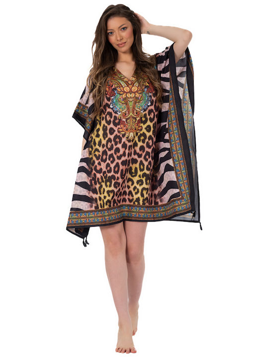 Indischer Kaftan Poncho Ar220-a Solo Me 90cm X 90cm Damen Einheitsgröße