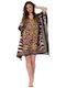 Indischer Kaftan Poncho Ar220-a Solo Me 90cm X 90cm Damen Einheitsgröße