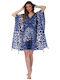 Indischer Kaftan Poncho Ar222-b Solo Me Damen 90cm x 90cm Einheitsgröße Ar222-c