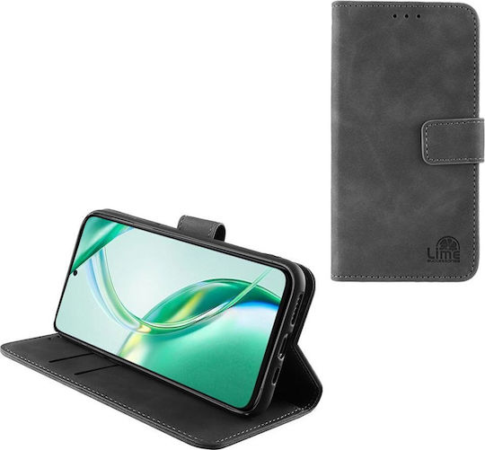 Lime Book Δερματίνης / Σιλικόνης Γκρι (Honor 200 Smart)