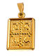 Gatsa Pendant Kids Talisman Double Sided Konstantinato made of Gold 14K F67
