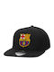 FC Barcelona Erwachsene Kappe Flache Snapback Schwarz 100% Baumwoll-Twill Erwachsene Unisex Einheitsgröße
