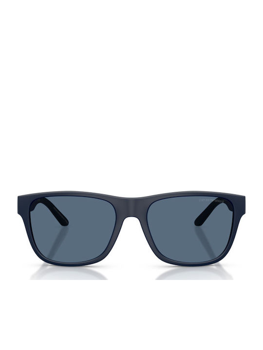 Emporio Armani Men's Sunglasses with Navy Blue Plastic Frame and Blue Lens EA4243 624480