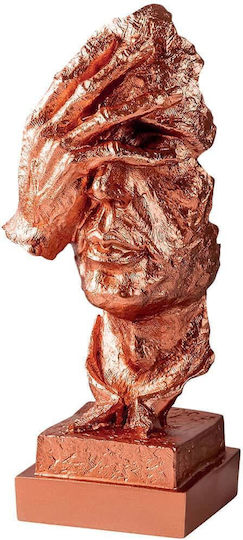 Декоративна фигура 565tnl1329 14x11x33см мед Абертo дизайн полиестер