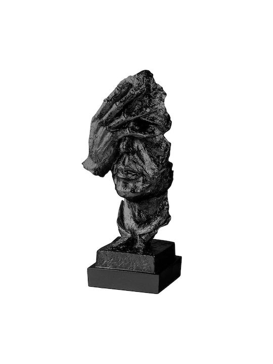 Decorative Figure 565tnl1331 14x11x33cm Black Aberto Design Polyester