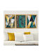 Triptych Framed Painting 35x45 A-g 364lul1252 3ac171 35x45 MDF Plastic