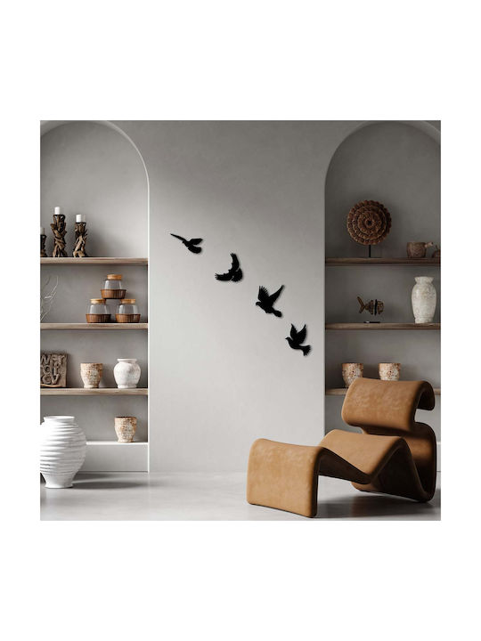 Wall Decor Set of 4pcs A-g Pigeons 899skl2359 Metal