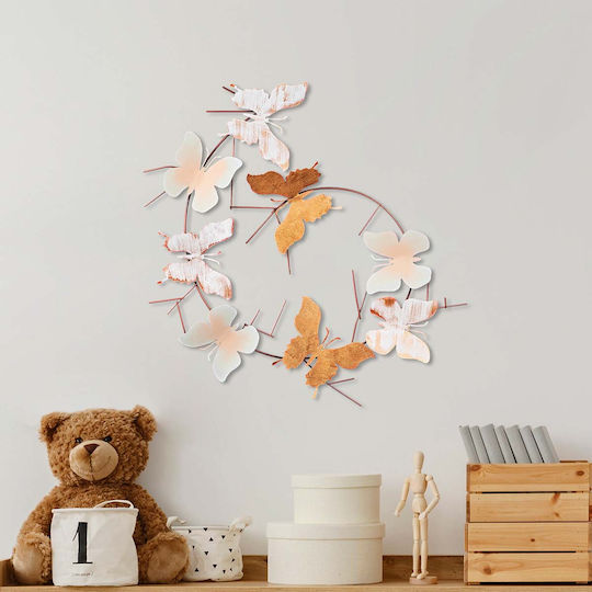 Διακοσμητικό Τοίχου 80x80 A-g Butterflies 891tnl2384 80x80