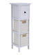 Eurocasa Möbel Boden Badezimmerregal 25x25x77cm