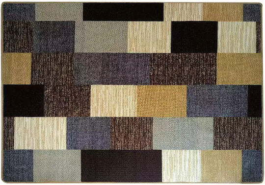 Sdim Teppich Rutschfeste Unterlage Würfel 002 Grau-Braun 200x300cm