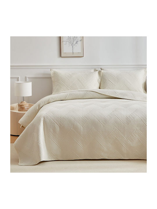Liolios Home Diverso Coverlet Semi-double Ivory...