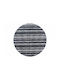 Sdim Round Kitchen Mat Non-Slip Base Universal 088 Ethnik Black Φ100cm