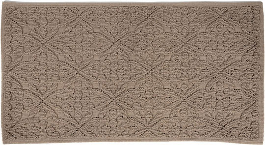 Sdim Rutschfest Badematte Mikrofaser Rechteckig 801-5090-004B 004 Beige 50x90cm