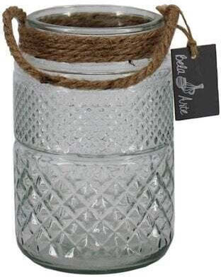 Glaslaterne Seil Wieber 10/12x19cm