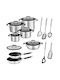 Rosle Silence Pro Set De Vase De Gătit Din Oțel Inoxidabil 5 Piese