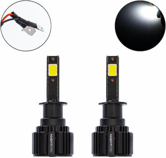 Nighteye Lamps Car & Motorcycle H1 LED 6500K Cold White 12-24V / 32V 72W 2pcs