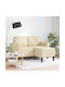 Ecke Sofa Cream 125x118x85cm