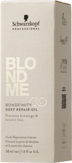 Schwarzkopf Blondme Bondfinity Deep Repair Ulei de păr pentru Reparare cu Keratină 50ml