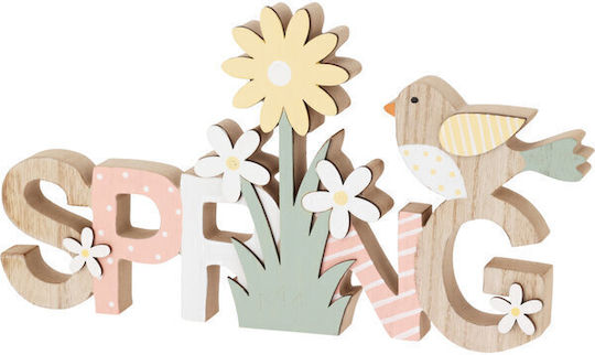 Wooden Sign Spring Decorative 30x2x17cm 2 Designs