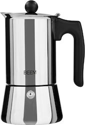 Beem Stovetop Espresso Pot for 4 Cups Inox