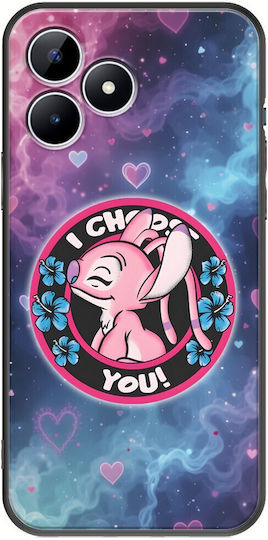 Калъф I Choose You Pink Realme Note 50 Черен TPU Черен Силикон