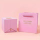 Rose Gift Box Drawer Bag 7x8cm Pink