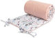 Sensillo Crib Bumpers Classic Inside Pink 30x180cm