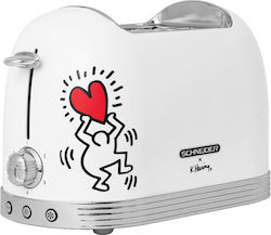 Schneider Tech Art Тостер 2 слота 815W Бяла